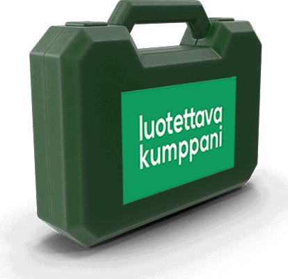 Luotettava kumppani logo