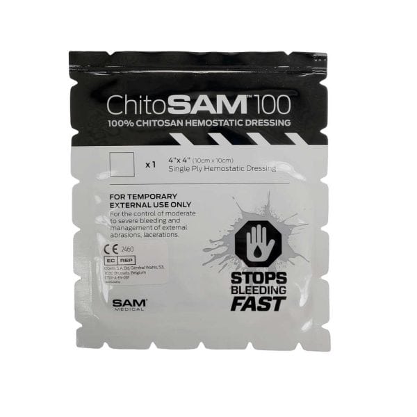 Chitosam 100 hemostaattinen side etupuoli